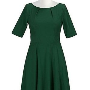 Forest Green Fit and Flair XL 18 Dress